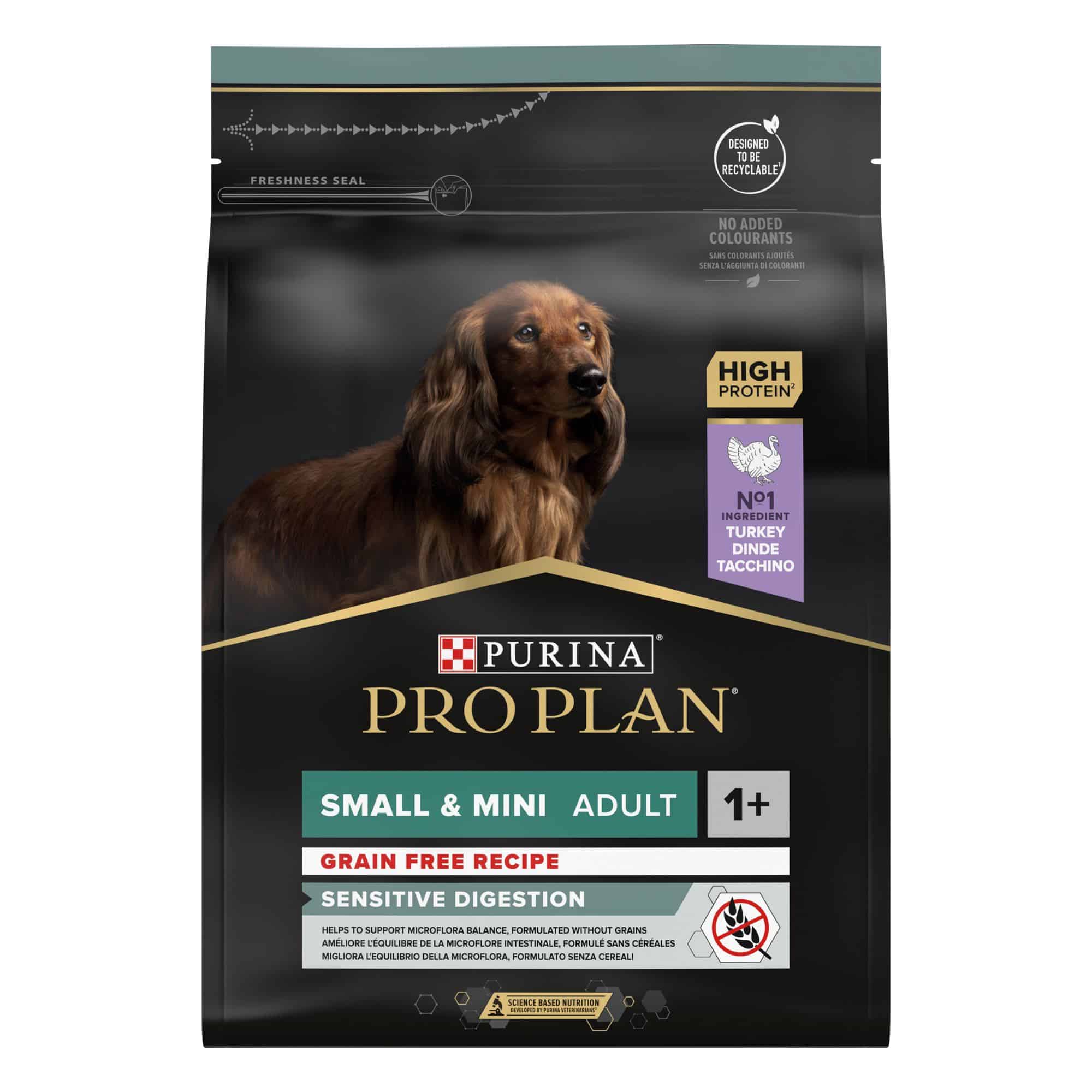 View of PRO PLAN GRAIN FREE ADULT SMALL & MINI SENSITIVE DIGESTION ΓΑΛΟΠΟΥΛΑ 2,5KG